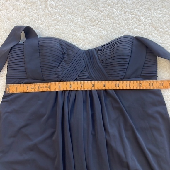 EUC - BCBGMAXAZRIA Black Halter Bubble Hem Dress, size XXS - Picture 10 of 12